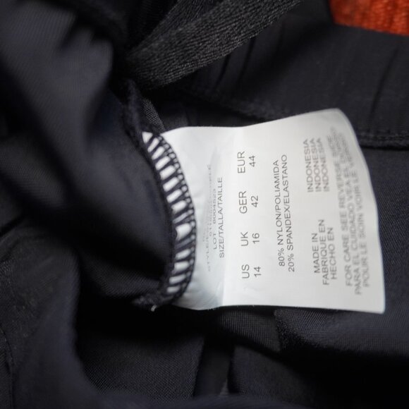 Summer Womens Blue And Black 2 Piece Swim Set Top And Bottom Size US 14 - Picture 7 of 7